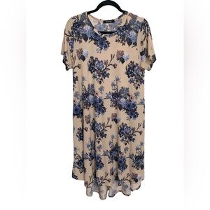 Floral high low dress.